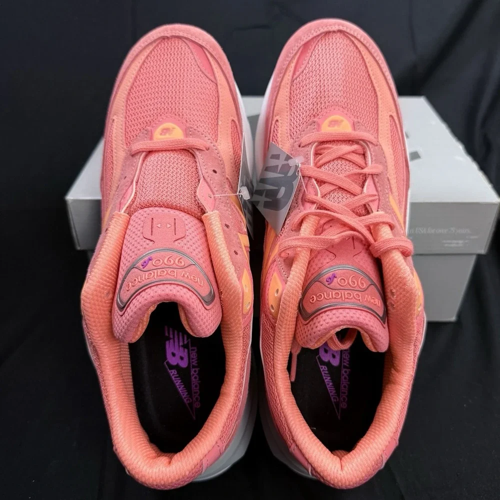 Size 11 New Balance 990 Made in USA Men's Shoes Sunrise Rose Salmon U990SR6